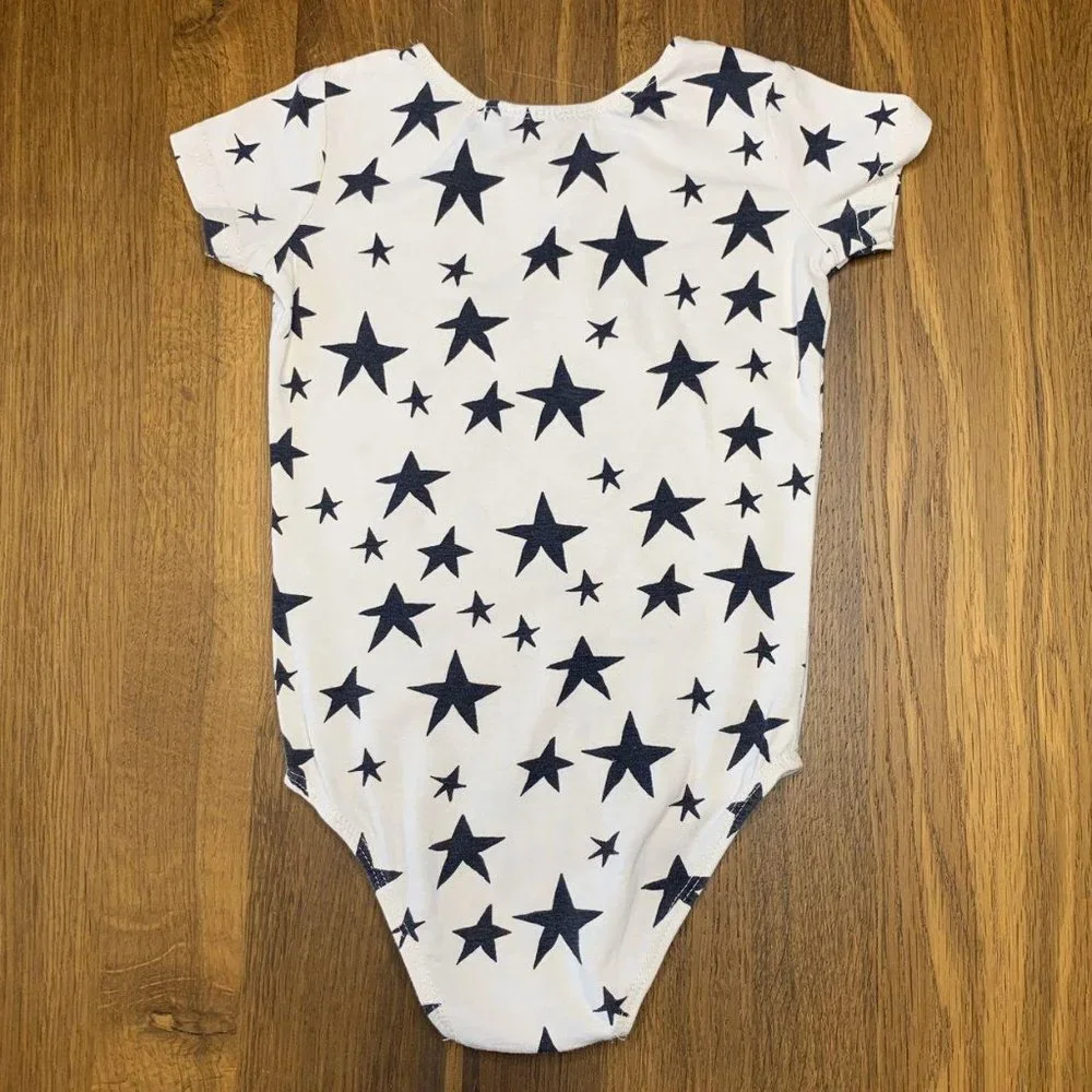 ROCK YOUR BABY Girls Stars Leotard 2-4 2T 3T 4T S Small Toddler Star Bodysuit - Picture 2 of 5